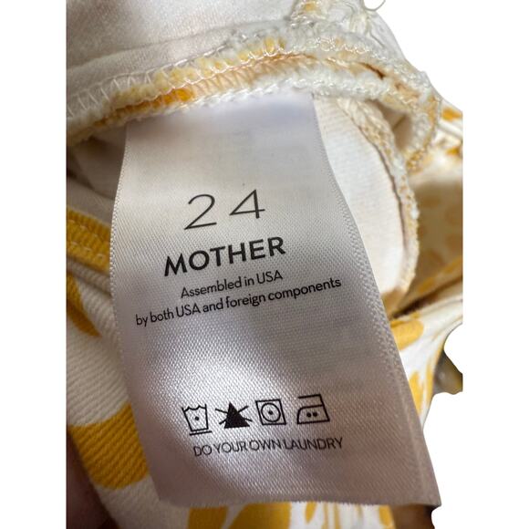 MOTHER Floral Leopard Ruffle Mini Skirt Sz. 24 - Picture 6 of 7